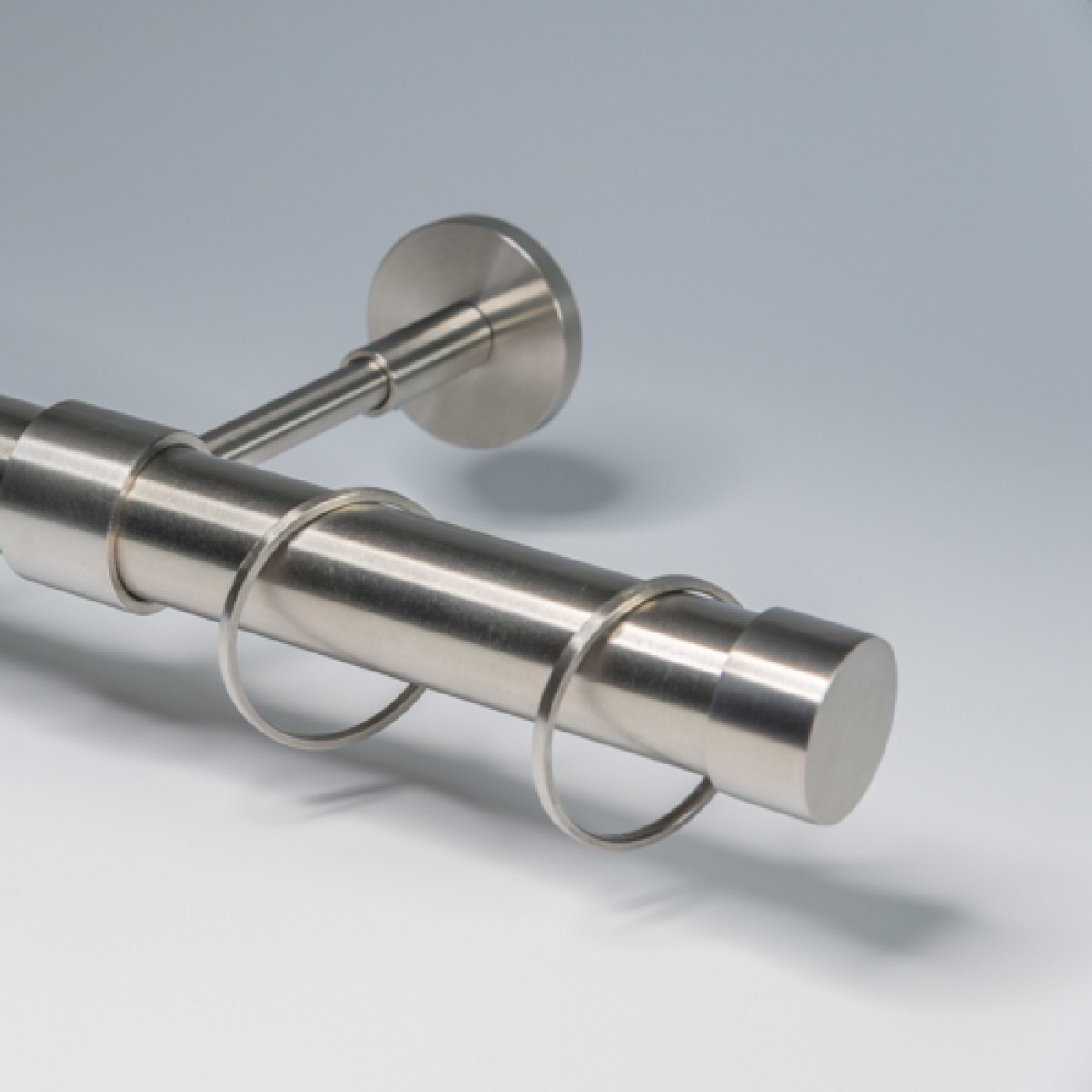 RVS Gordijnroede, roede in RVS 28 mm dik