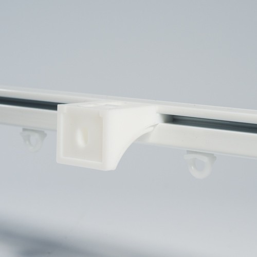 gordijnrails 5 meter praxis sf luxe aluminium gordijnrails wit ral 9010 gordijnrails 5 meter praxis sf luxe aluminium gordijnrails wit ral 9010
