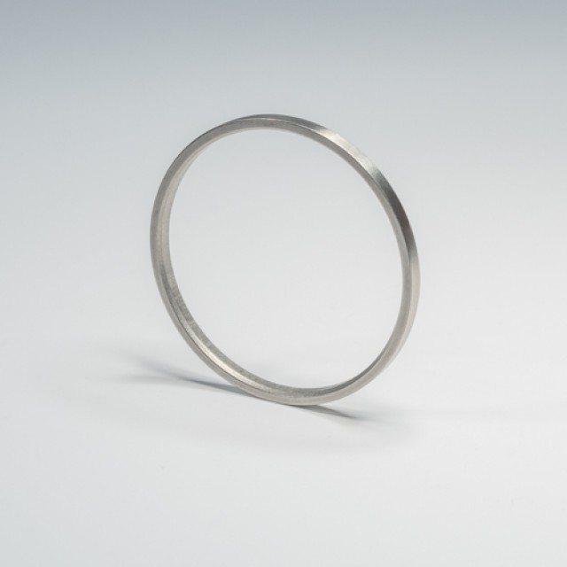 SF RVS Ring binnenmaat 44 mm - rvs roede 28 mm