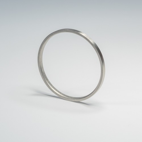 SF RVS Ring binnenmaat 44 mm - rvs roede 28 mm